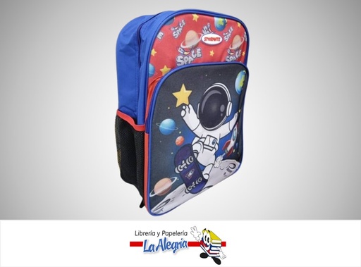 [7453116048443] MORRAL ESCOLAR ASTRONAUTA 40 X 30 X 14 CM STR-7066 MARCA STARMATE