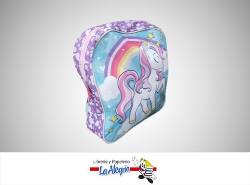 [7453126221188] MORRAL ESCOLAR UNICORNIO 30 CM STR-7098 MARCA STARMATE