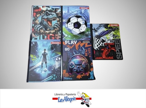 [7453126225575] LIBRETA NIÑOS 100 HOJAS 1 LINEA STR-7114 MARCA STARMATE