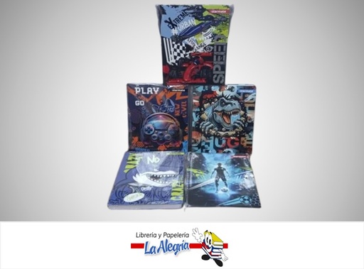 [7453126225612] LIBRETA EMPASTADA 6 MATERIAS NIÑO  210 X 280CM 210 HOJAS STR-7118 MARCA STARMATE