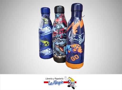 [7453126223014] BOTELLA TERMICA DE METAL 500ML NIÑO STR-CK-1001 MARCA STARMATE