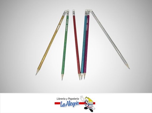 [LAP012] LAPIZ DE GRAFITO HB N°2 ESCARCHADOS UND STR-2106 MARCA STARMATE