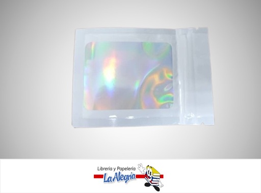 [57664102] BOLSA HOLOGRAFICA 7X10CM BLANCA UND MARCA SHENZHEN