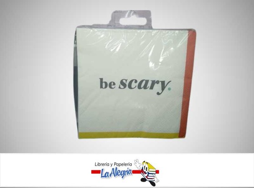 [661127056167] SERVILLETA BE SCARY 12.4X12.4 PAQ. 20 UND MARCA HALLMARK