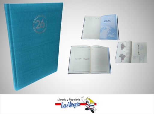 [AGENDA202610] AGENDA 2026 DIARIA CORVARA TURQUESA D53 MARCA ARTESCO