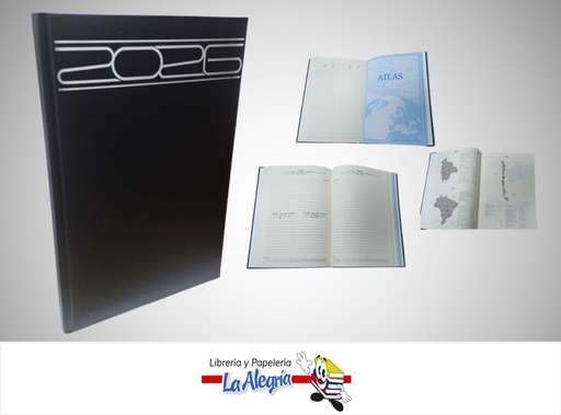 [AGENDA202626] AGENDA 2026 DIARIA POSITANO NEGRO C01 MARCA ARTESCO