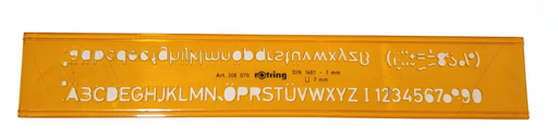 [150007] NORMOGRAFO 7MM ROTTING DIN 1451 MARCA ROTRING