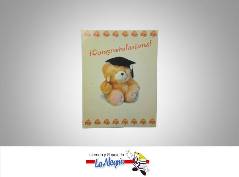 TARJETA DE REGALO 12,5X10 CM VARIADA MARCA S/M   