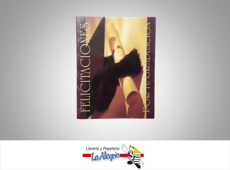 TARJETA DE REGALO 12,5X10 CM GRADUACION MARCA S/M   