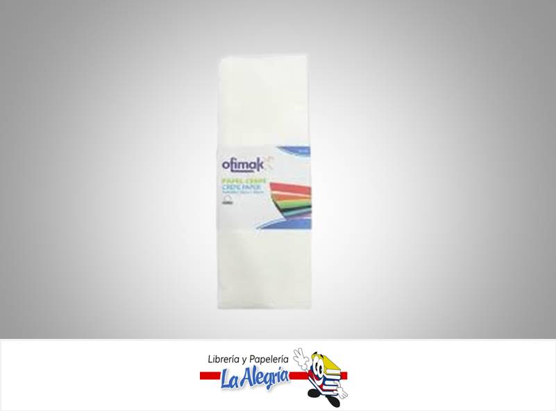 PAPEL CREPE 50X190CM BLANCO UND MARCA OFIMAK