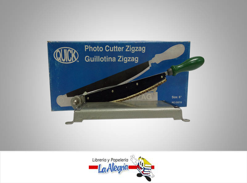 GUILLOTINA ZIGZAG METALICA 6 UND MARCA QUICK   