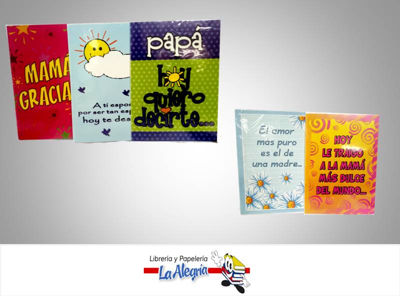 TARJETA DE REGALO 18X26,1 SURTIDAS MARCA S/M   
