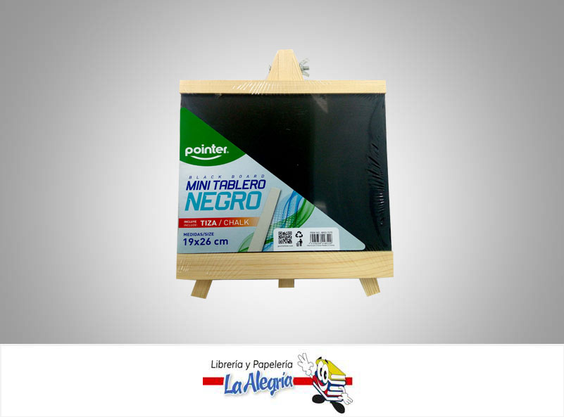 PIZARRA PARA TIZA BRD7070 19X26CM NEGRO UND MARCA POINTER