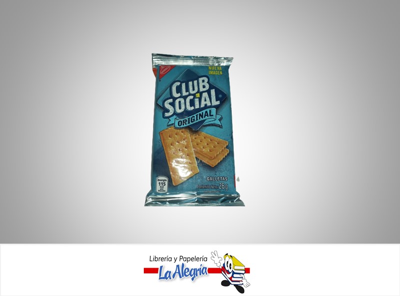GALLETA CLUB SOCIAL 26G ORIGINAL MARCA NABISCO