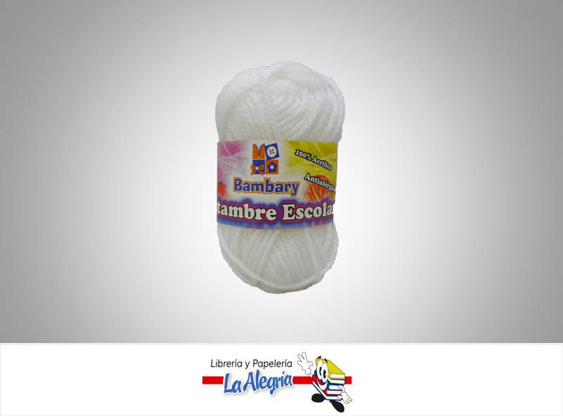 ESTAMBRE ESCOLAR 12GR BLANCO UND MARCA BAMBARY   