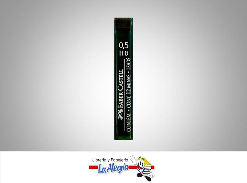MINA 0.5MM HB PAQ12 PZA MARCA FABER CASTELL