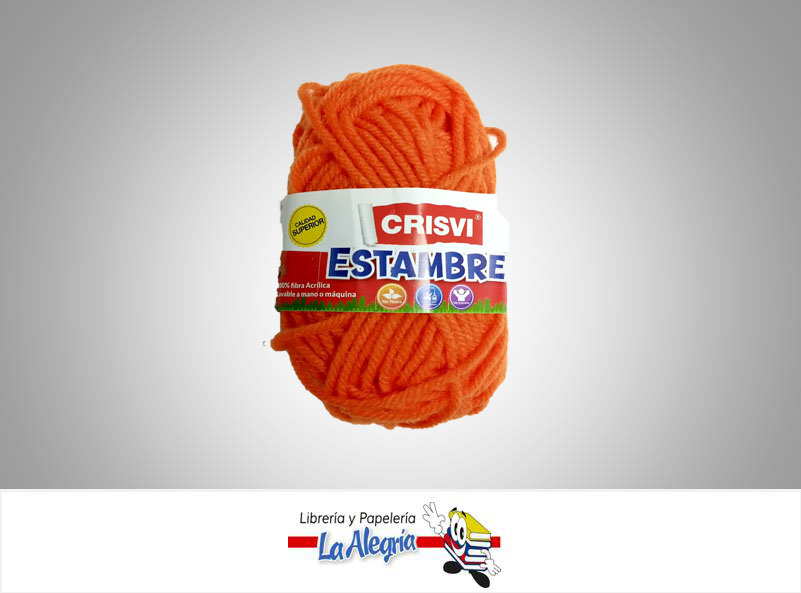 ESTAMBRE ESCOLAR 10GR NARANJA UND MARCA CRISVI   