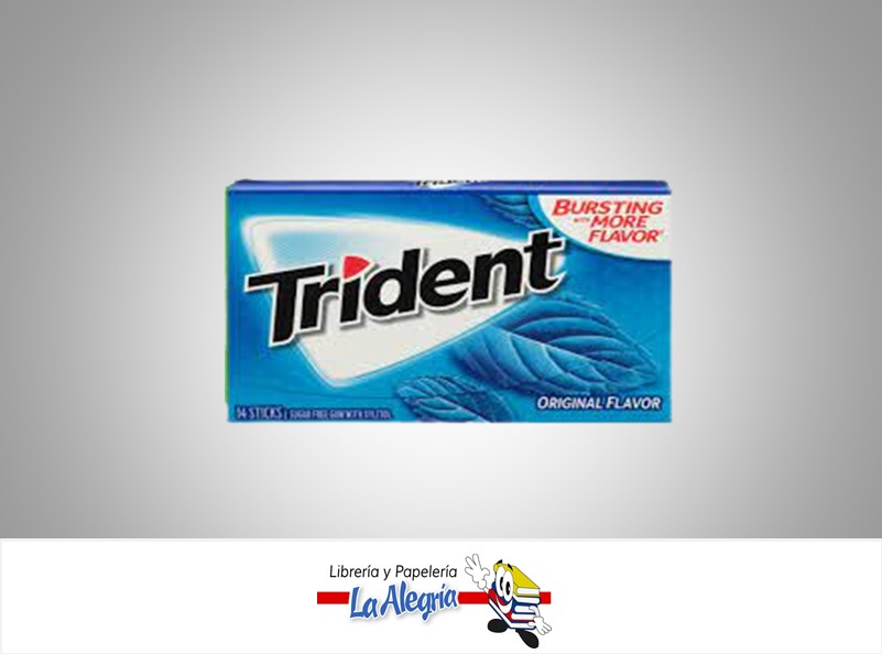 CHICLET TRIDENT 14 PZ MENTA MARCA MONDELEZ