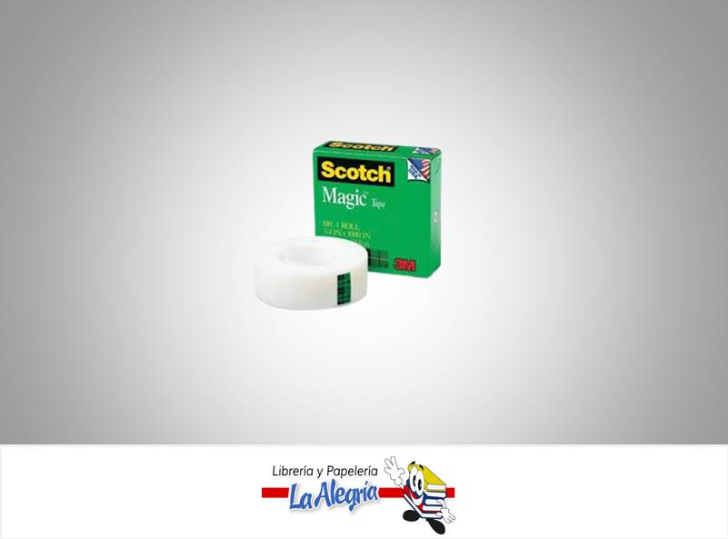CINTA PLASTICA MAGICA 19MMX25,4M SCOTCH MARCA SCOTCH BRITE   