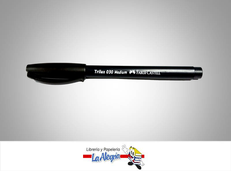 BOLIGRAFO TRILUX 030 MEDIO NEGRO UND MARCA FABER CASTELL   