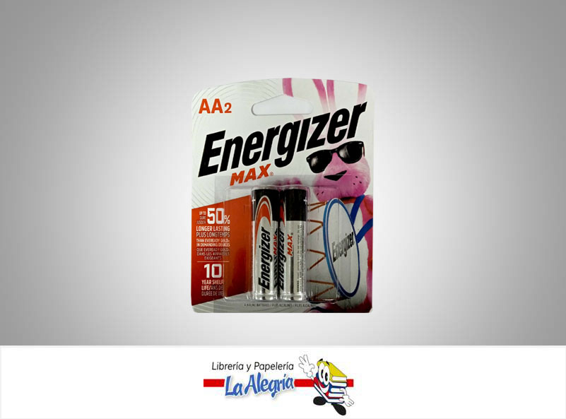 PILA AA ALCALINA BLISTER 2 UND MARCA ENERGIZER   