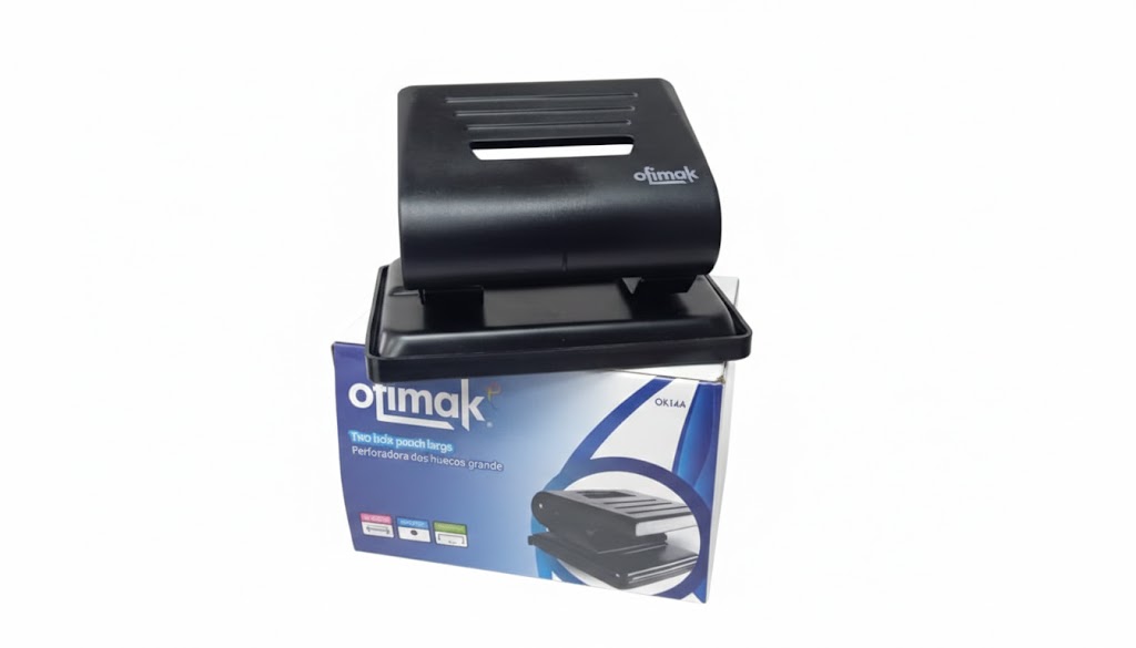 PERFORADORA 2 HUECOS 20 HOJAS OK14A 7CM MARCA OFIMAK
