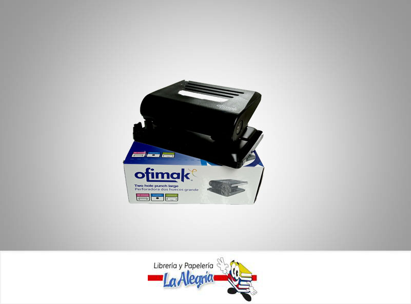 PERFORADORA 2 HUECOS 20 HOJAS OK14A MARCA OFIMAK   