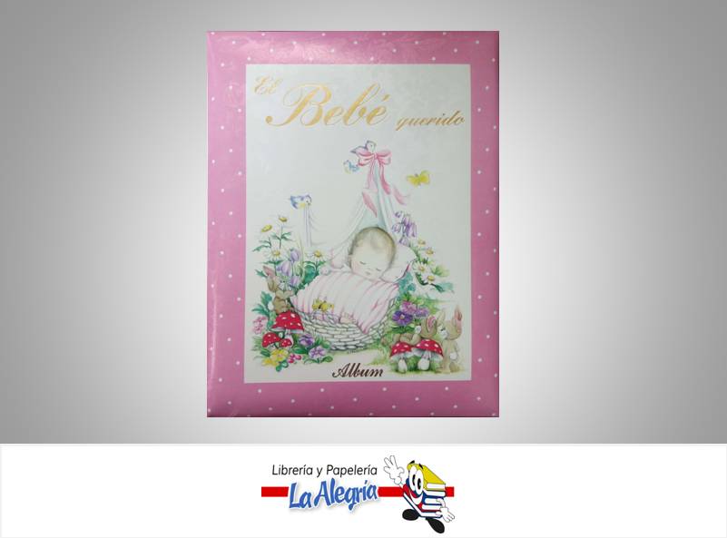 ALBUM FOTO 23X29CM EL BEBE QUERIDO ROSA       