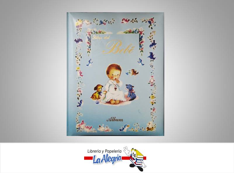 ALBUM FOTO 23X29CM LIBRO DEL BEBE AZUL       