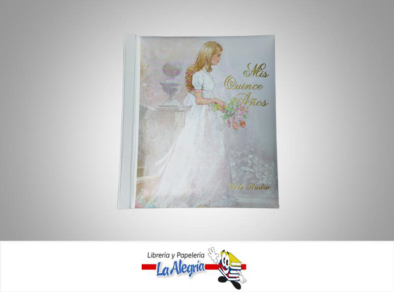 ALBUM FOTO 27X30CM MIS QUINCE ANOS ROSAD       