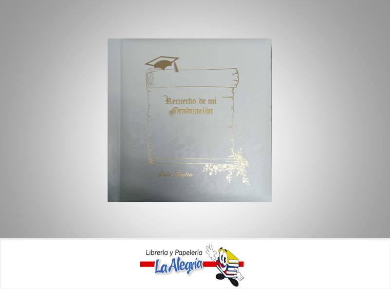 ALBUM FOTO 32X33CM GRADUACION BLANCO       