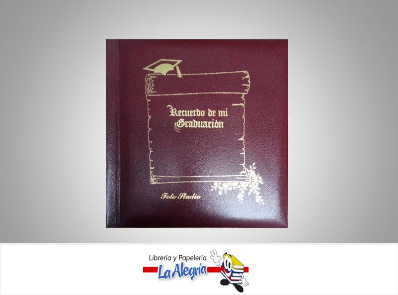 ALBUM FOTO 32X33CM GRADUACION VINOTINTO       