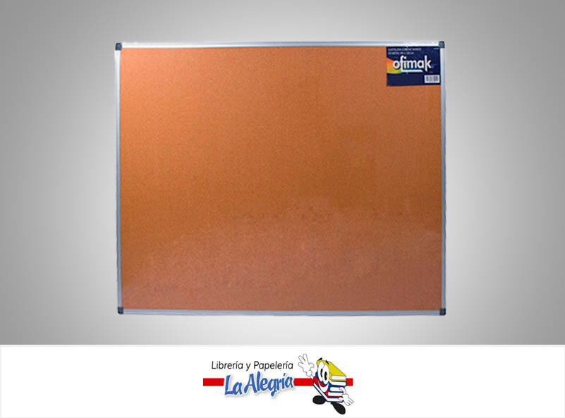 CARTELERA CORCHO MARCO METAL 22X44CM MARCA OFIMAK