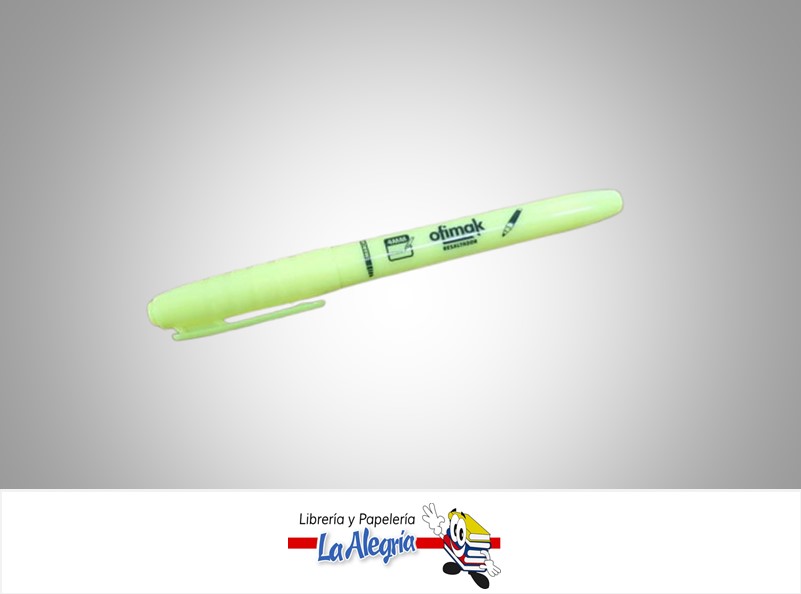 RESALTADOR FINO 4MM OK448 AMARILLO UND MARCA OFIMAK   