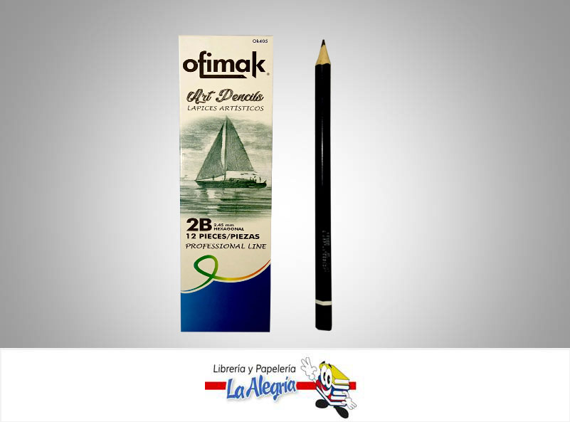 LAPIZ DIBUJO 2B OK405 UND MARCA OFIMAK   