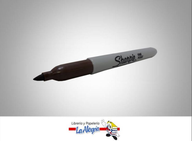 MARCADOR PERMANENTE PUNTA FINA MARRON UND MARCA SHARPIE