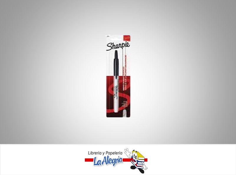 MARCADOR PERMANENTE FINO RETRACTIL NEGRO MARCA SHARPIE   