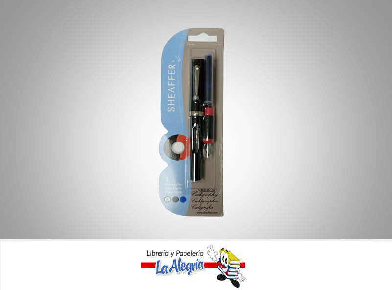 PLUMA FUENTE PUNTA FINA 0.8MM NEG/AZUL UND MARCA SHEAFFER
