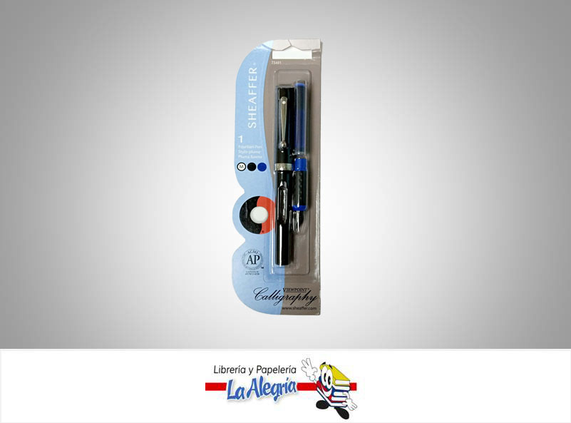 PLUMA FUENTE PUNTA MEDIA 1.3 MM NEG/AZUL UND MARCA SHEAFFER