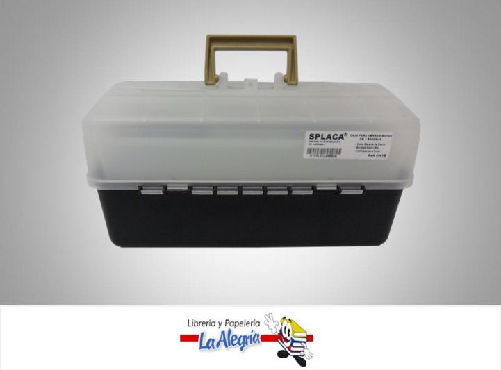 CAJA D/HERRAMIENTA 16 TRASMP/NEGRO MARCA SPLACA   
