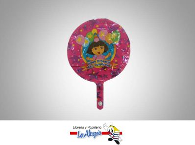 GLOBO FOIL 10 HAPPY BIRTHDAY DORA UND MARCA MD   
