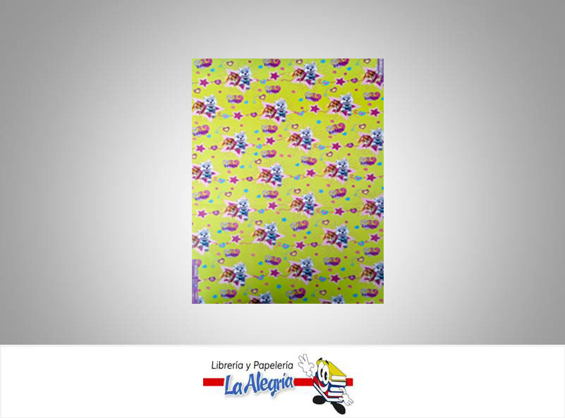 PAPEL DE REGALO 48X68 CM PAW NINA UND MARCA PRIMAVERA   