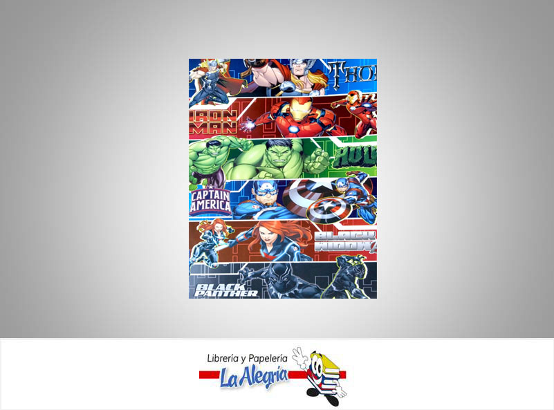 PAPEL DE REGALO 48X68 CM AVENGERS 2 UND MARCA PRIMAVERA