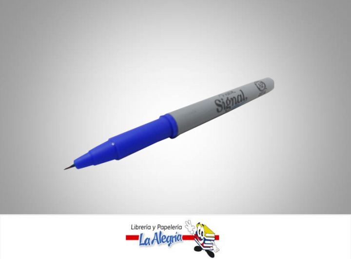 MARCADOR PERMANENTE PTA/FINA AZUL UND MARCA AZOR   