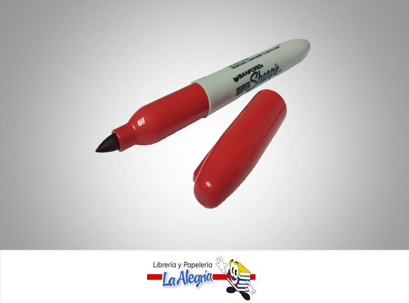 MARCADOR PERMANENTE PUNTA FINA  ROJO MARCA SHARPIE