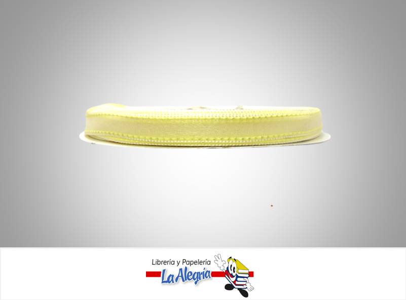 CINTA ORGANZA 10MM AMARILLO CLARO XMETRO MARCA S/M   