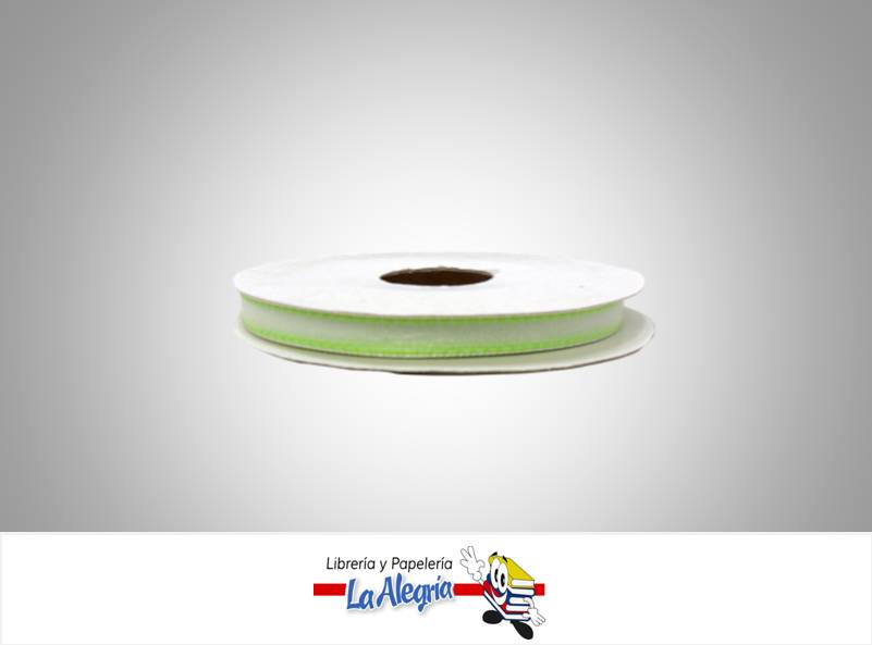 CINTA ORGANZA 10MM VERDE MANZANA XMETRO MARCA S/M   