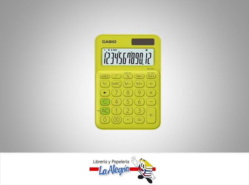 CALCULADORA ESCRITORIO MS-20UC-YG 12DIG MARCA CASIO