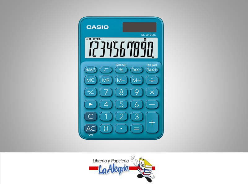 CALCULADORA ESCRITORIO SL-310UC-BU 10DIG MARCA CASIO