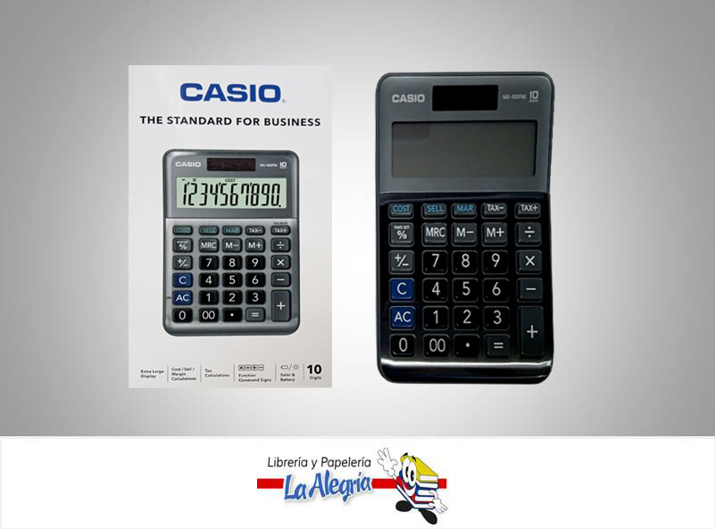 CALCULADORA ESCRITORIO MS-100FM 10DIGITS MARCA CASIO